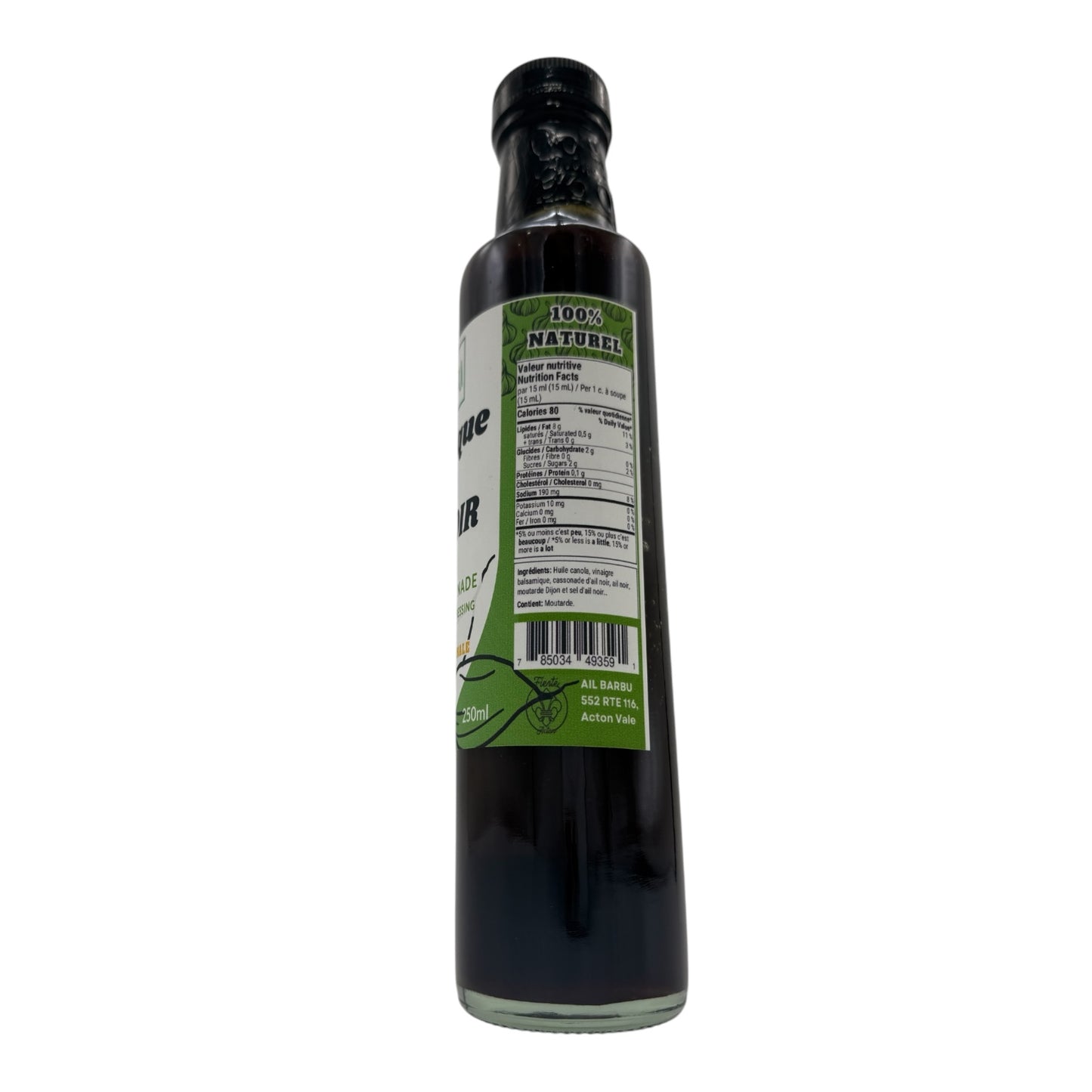 Ail Barbu - Vinaigrette balsamique à l'ail noir
