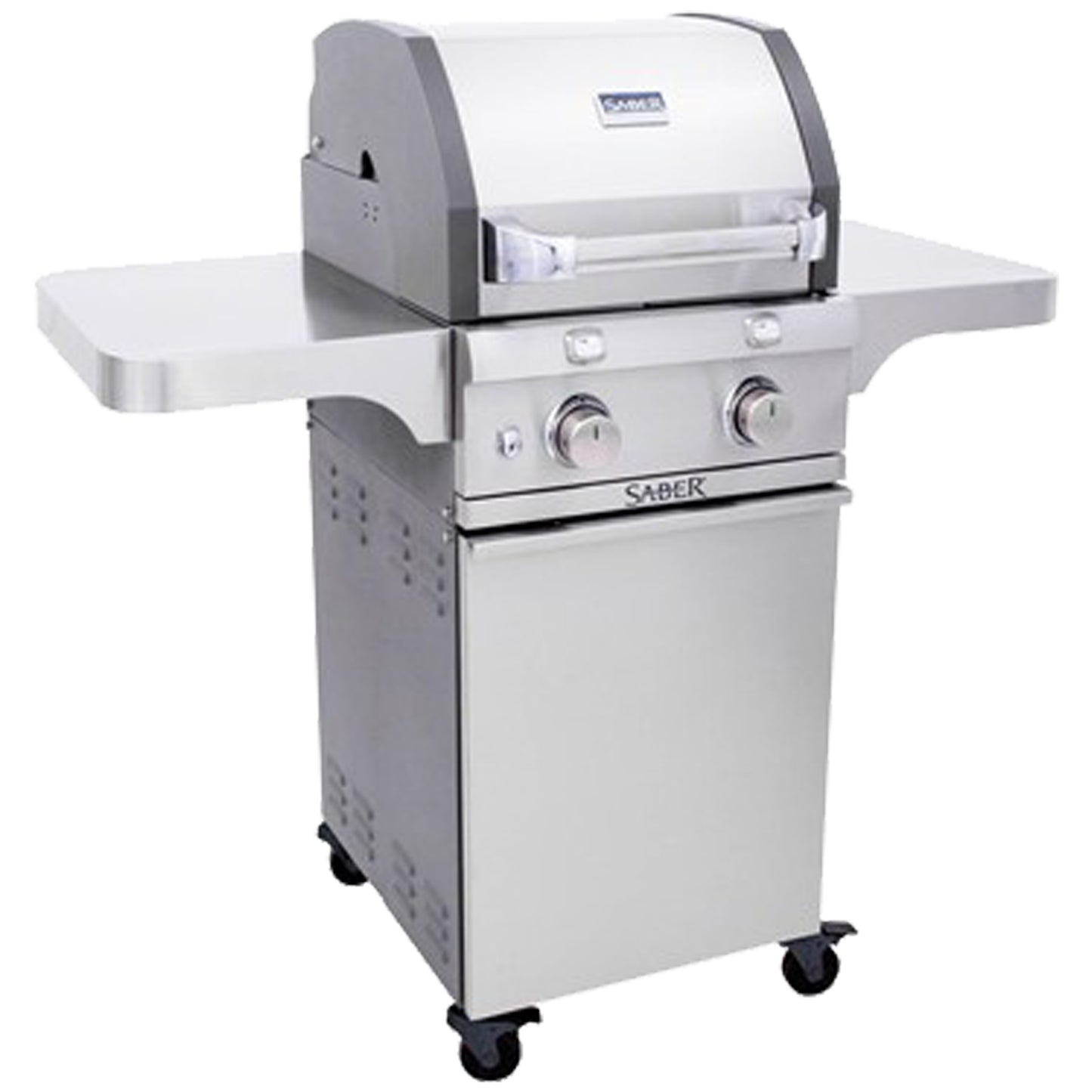 Saber - Barbecue au propane - Deluxe en acier inoxydable et fonte 2 brûleurs