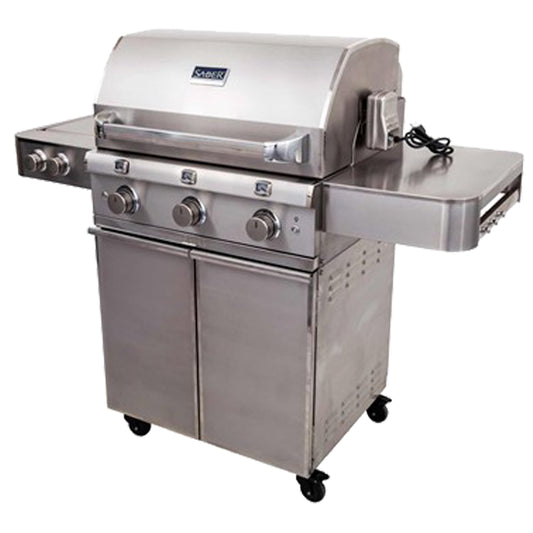 Saber - Barbecue au propane - élite en acier inoxydable 3 brûleurs