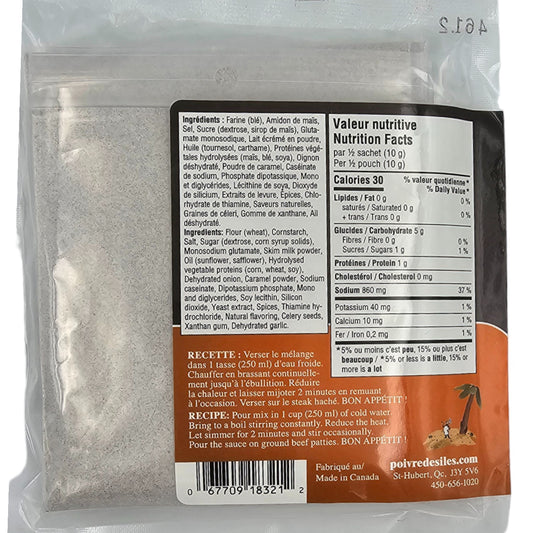 Poivre des Îles - Mélange pour sauce pour HAMBURGER STEAK en sachet (4)