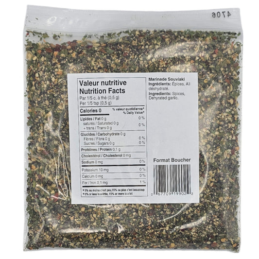 Poivre des Îles - Assaisonnement à marinade Souvlaki en sachet