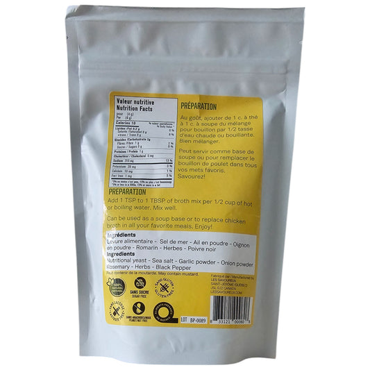 Les Savoureux assaisonnements -mélange végétal pour bouillon style poulet