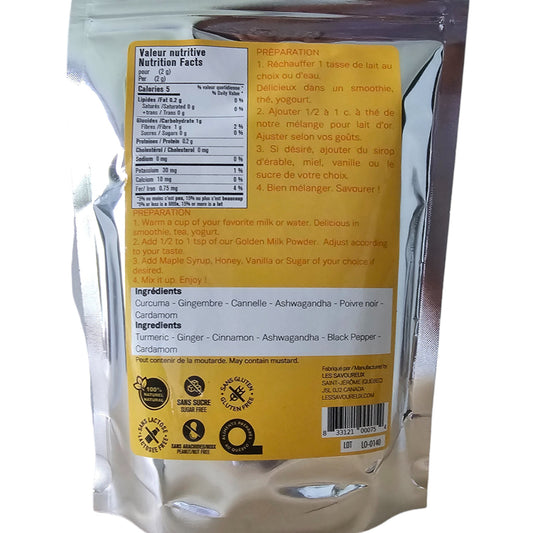 Les Savoureux assaisonnements - Lait d'or (mélange de superaliments)