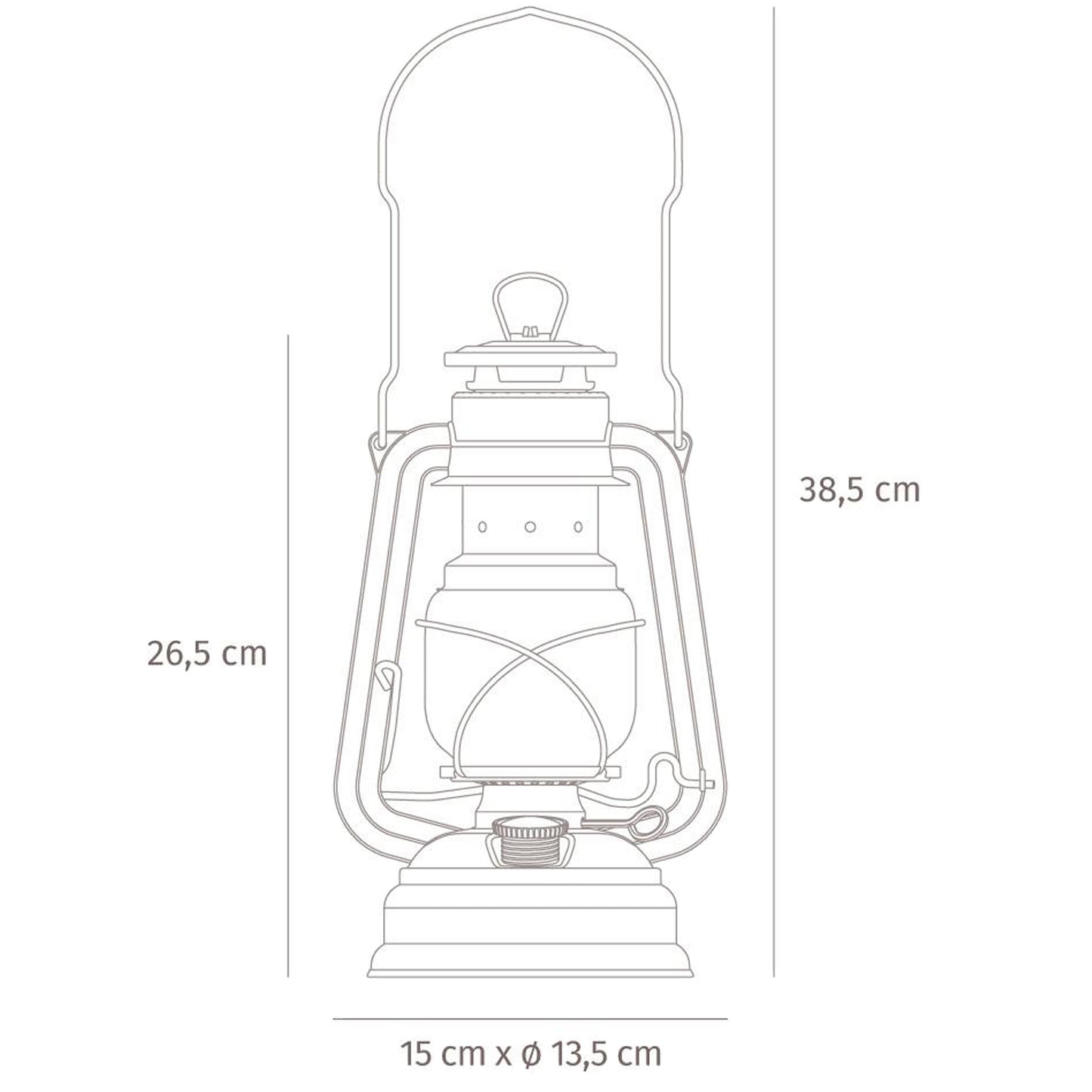 Petromax - Lampe à l'huile Feuerhand - Rouge Rubis