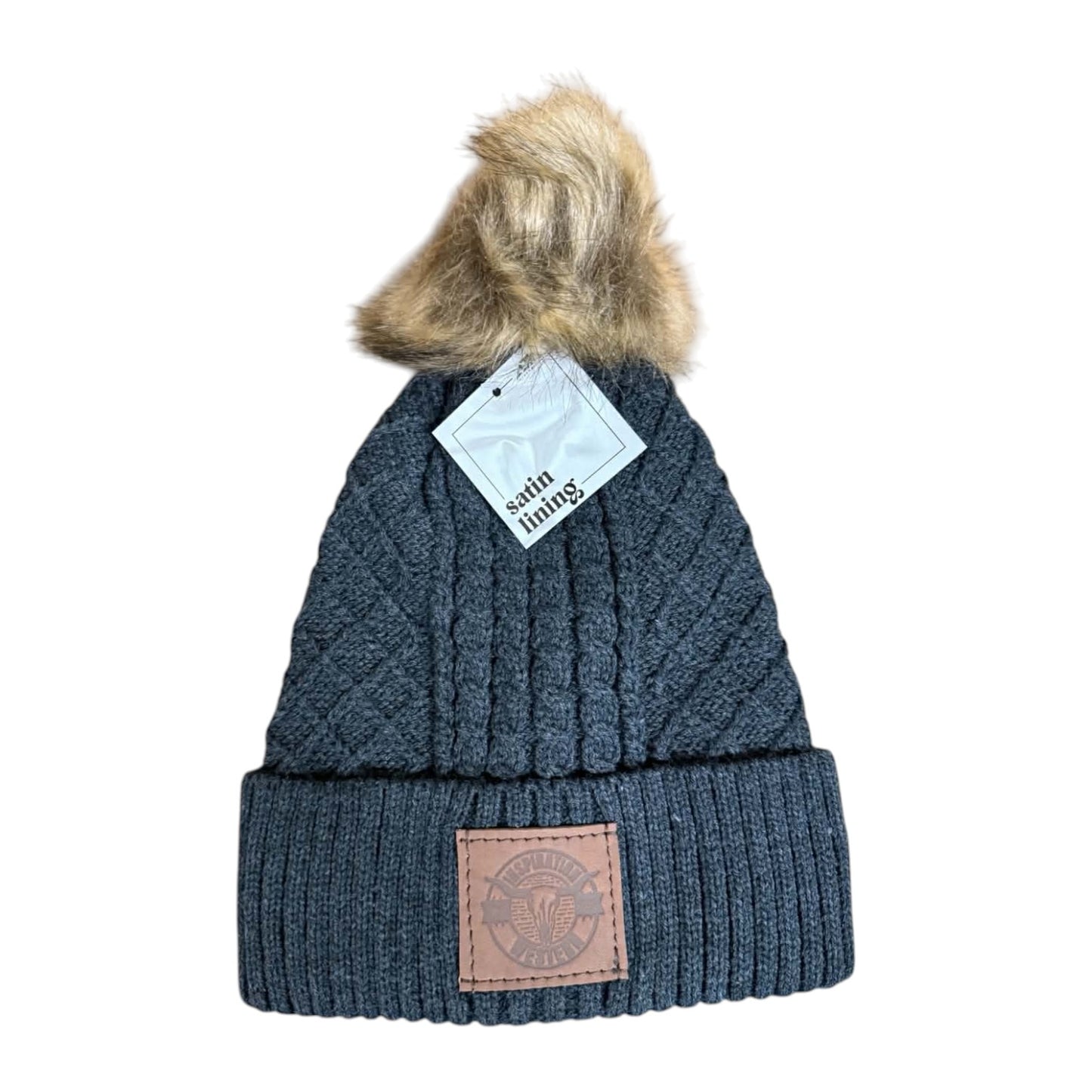 Inspiration Western - Tuque femme doublure santinée - Grise