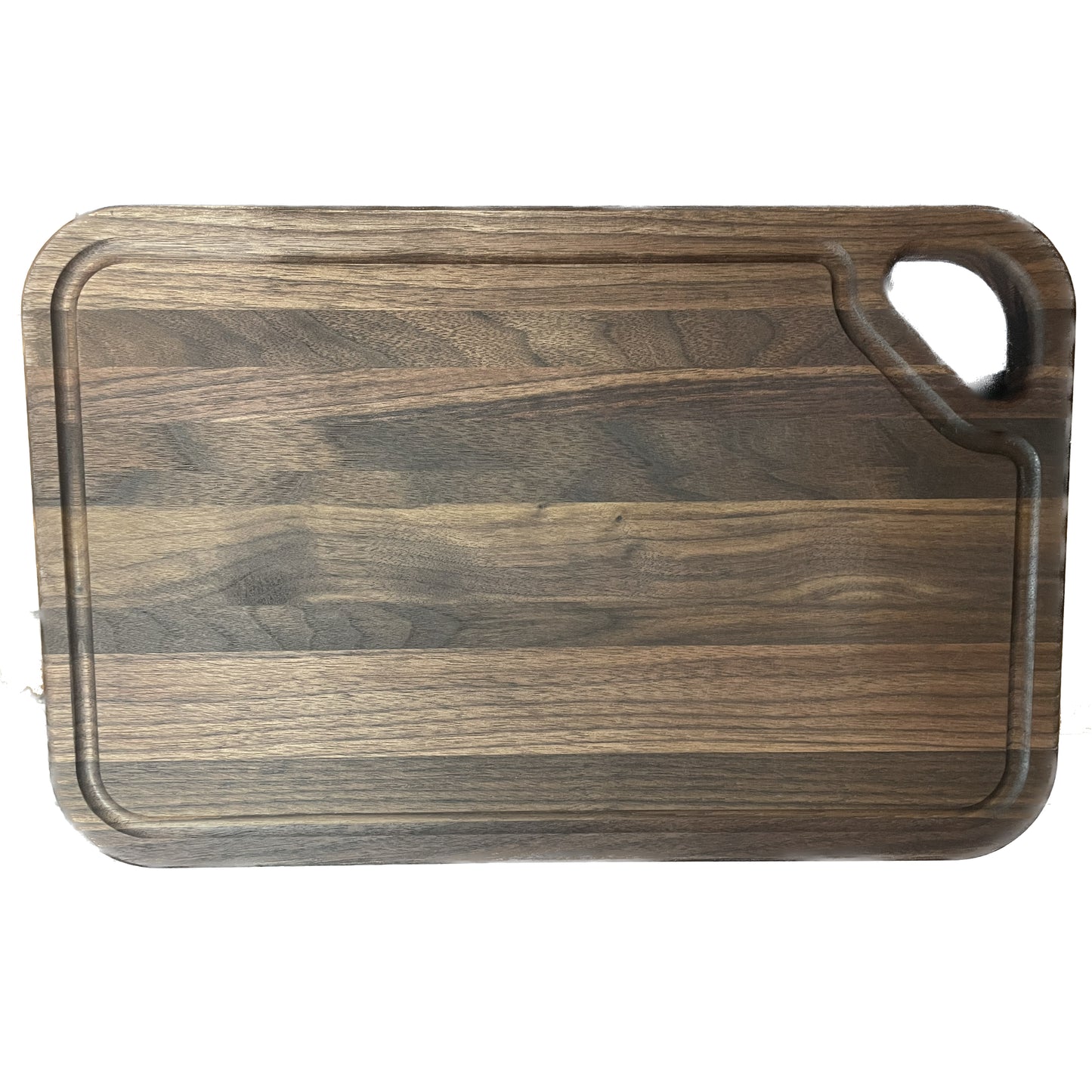 Canam - Planche à découper en bois de noyer avec poignée logo BBQ Labonté