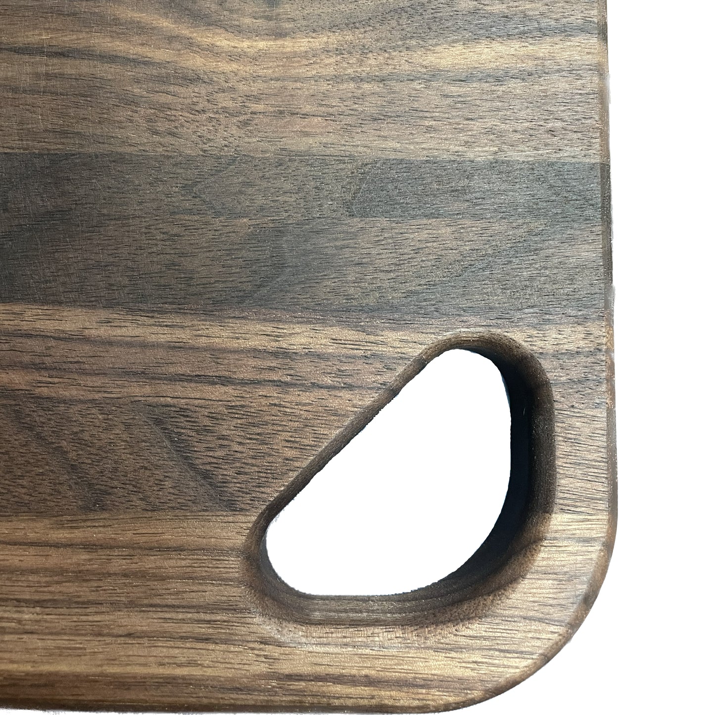 Canam - Planche à découper en bois de noyer avec poignée logo BBQ Labonté