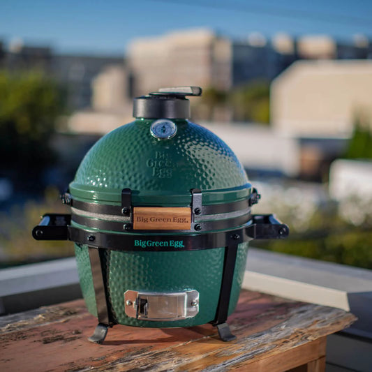 Big Green Egg - Barbecue au charbon de bois Minimax avec nid de transport (sans tablette & sans nid portable)