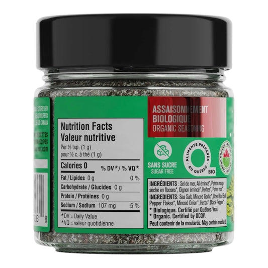 Les Savoureux assaisonnements - Assaisonnement biologique - Salade italienne