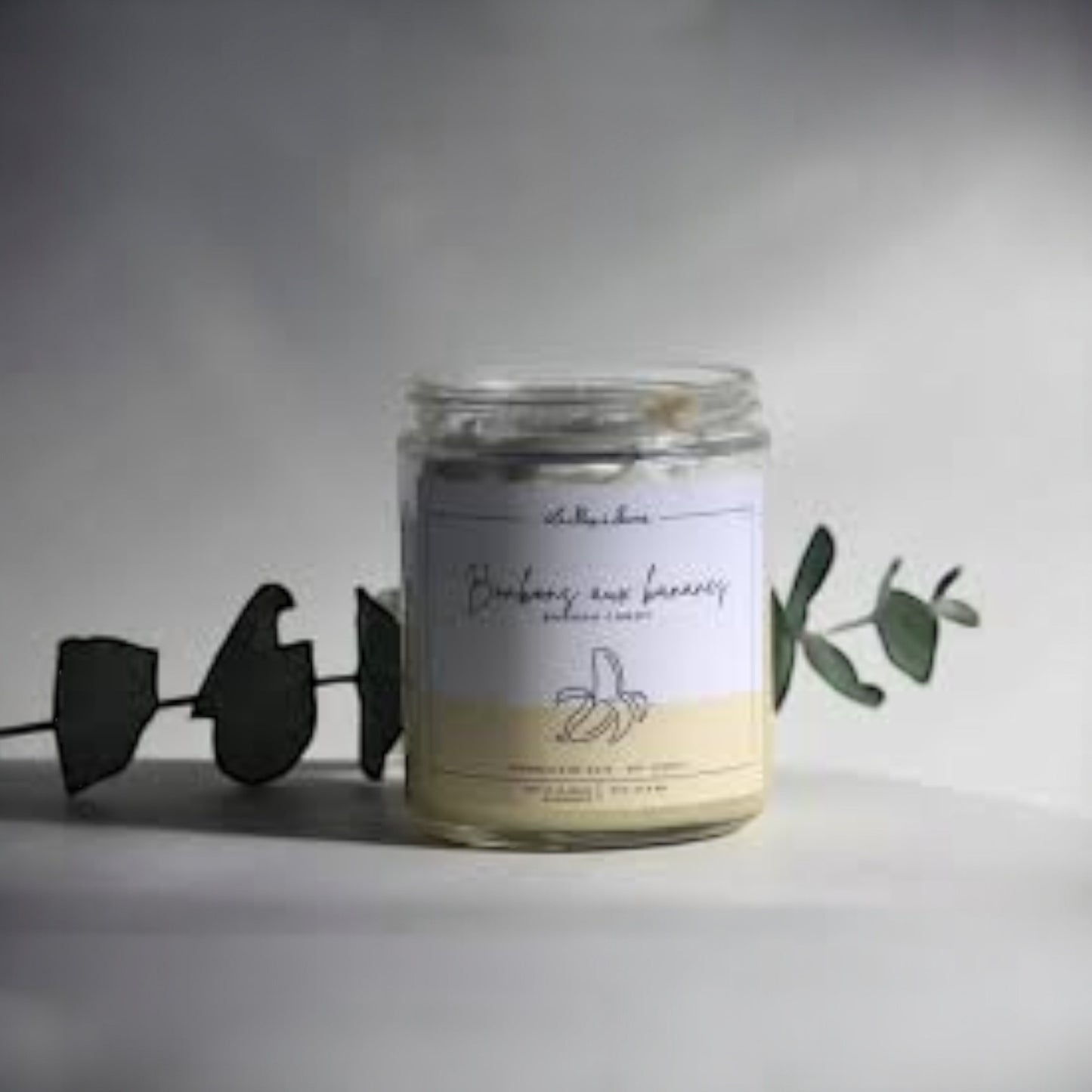 La Shop à Savons - Chandelle de soya Bonbon Banane