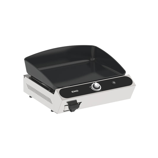 Eno - Plancha en fonte émaillée BERGERAC 1800 acier galvanisé Noir et Inox