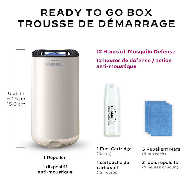 Thermacell - Répulsif pour patio Bouclier anti-moustiques Lin