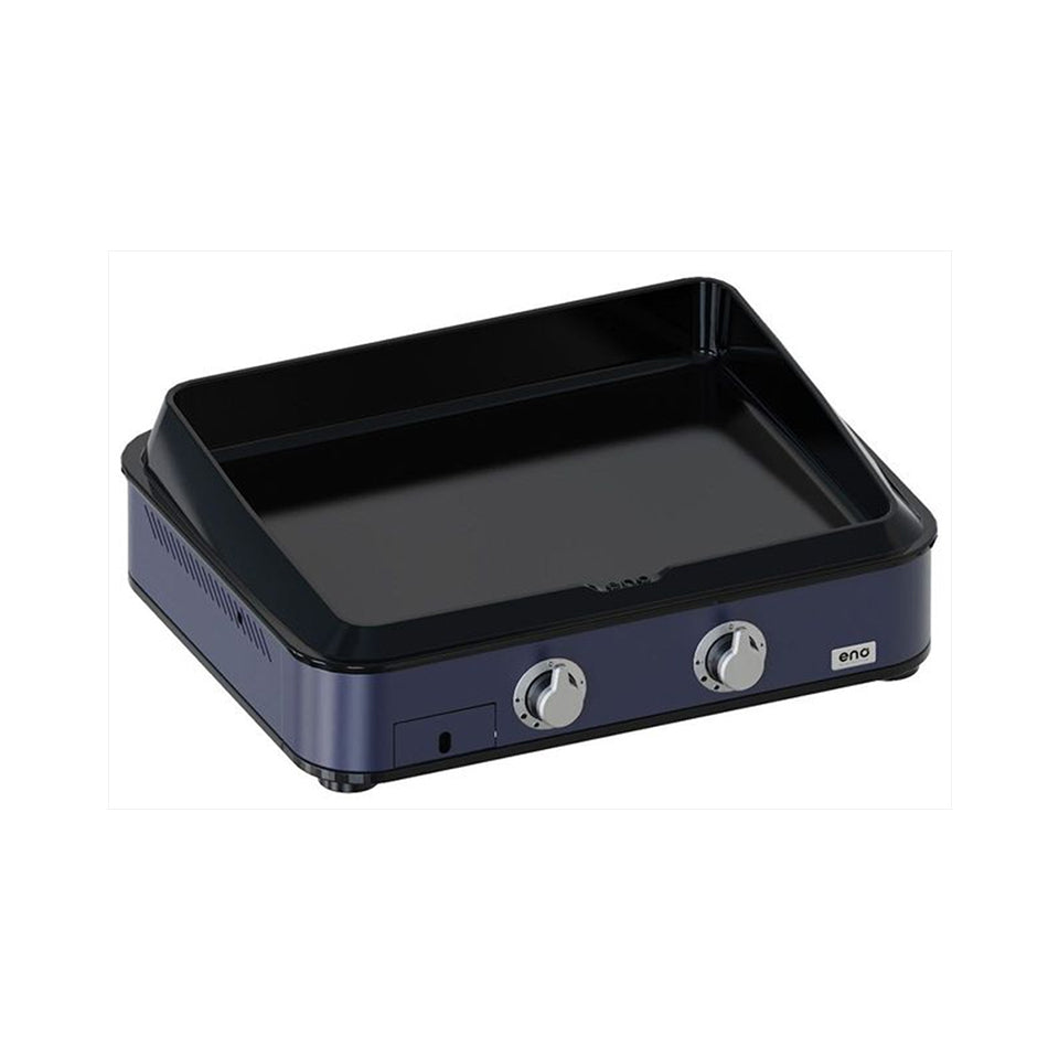 Eno - Plancha Gaz 2 brûleurs ENOSIGN 65 cm Bleu Navy