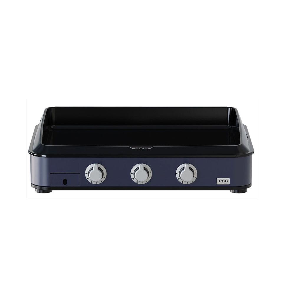 Eno - Plancha Gaz 3 brûleurs ENOSIGN 80 cm Bleu Navy