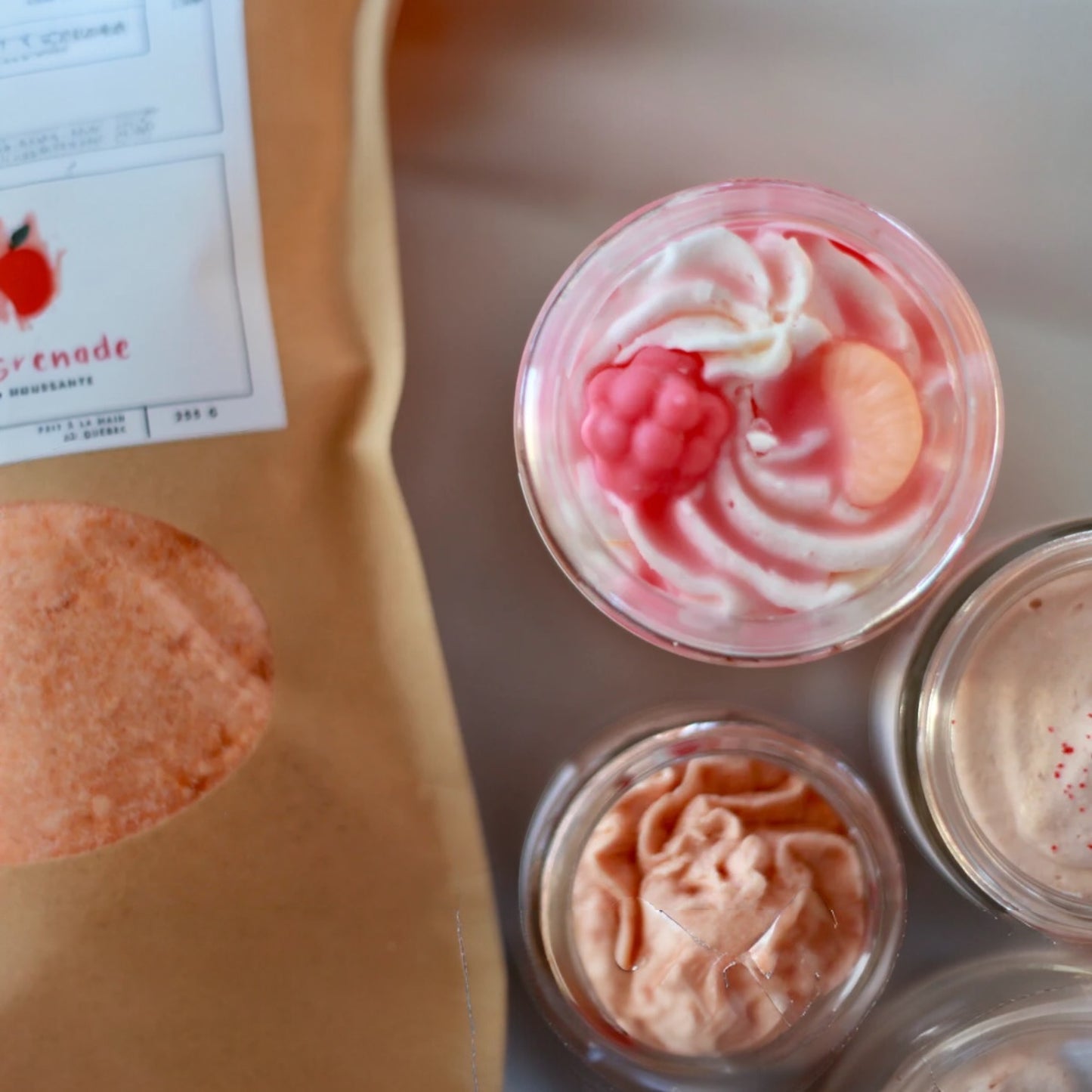 La Shop à Savons - Chandelle de soya Mangue Grenade