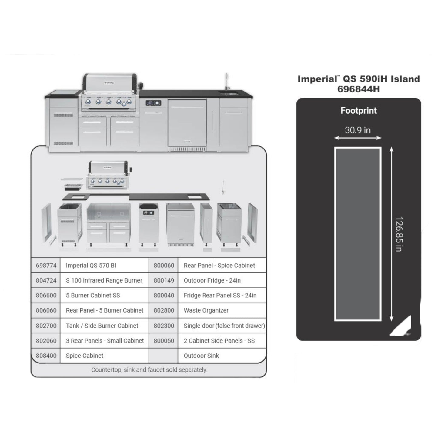 Broil King - Imperial QS 590IH au gaz naturel