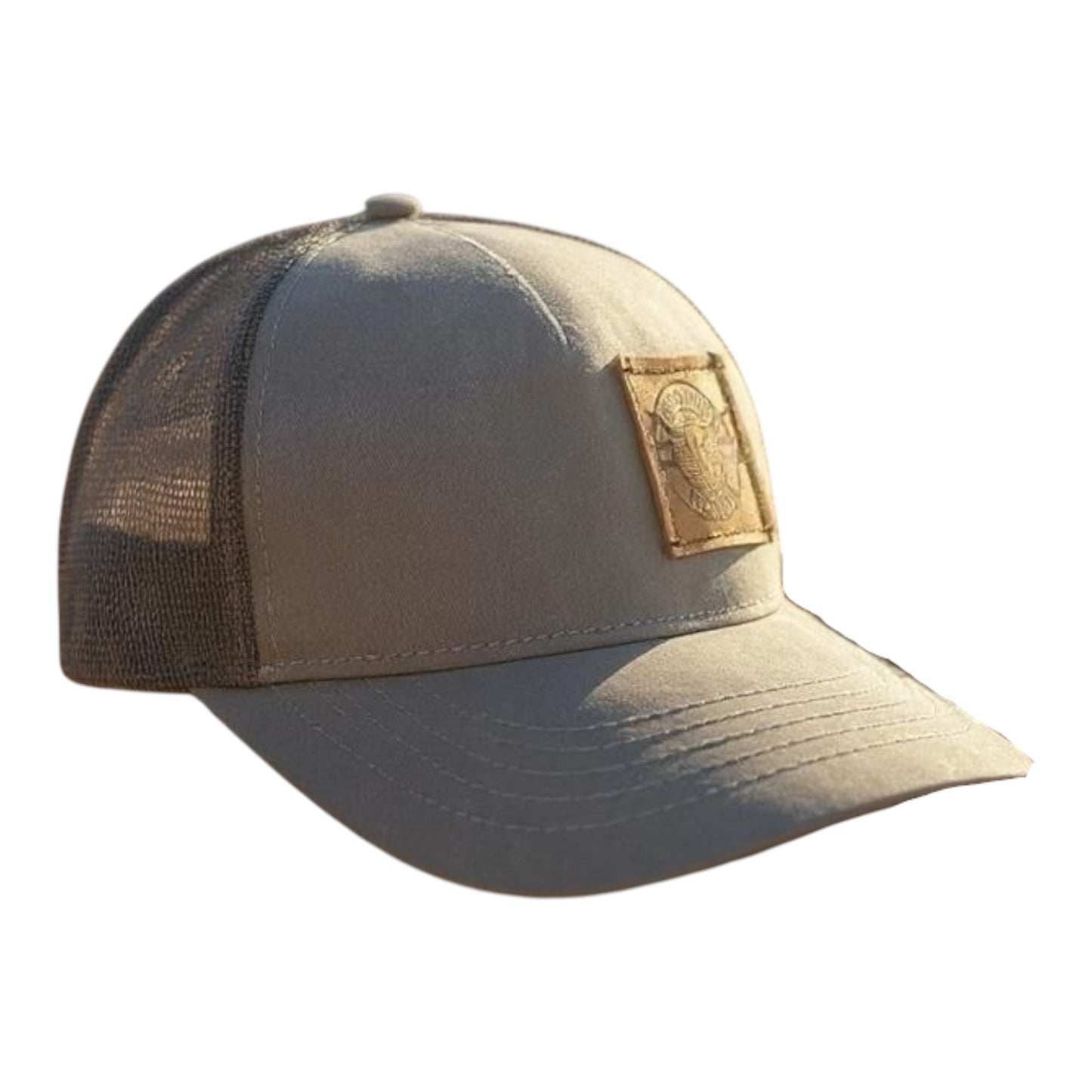 Inspiration Western - Casquette Inspiration Western grise avec filet gris à l'arrière, coupe Pony tail