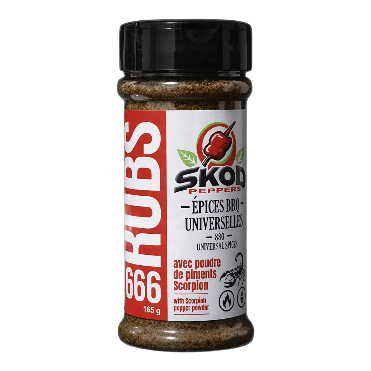 SKOD Peppers - Épices BBQ universelles RUBS 666 165 g