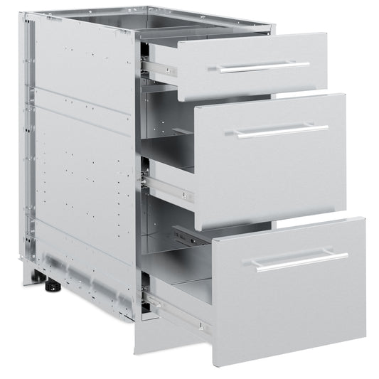 Broil King - Cabinet en acier inoxydable 3 tiroirs