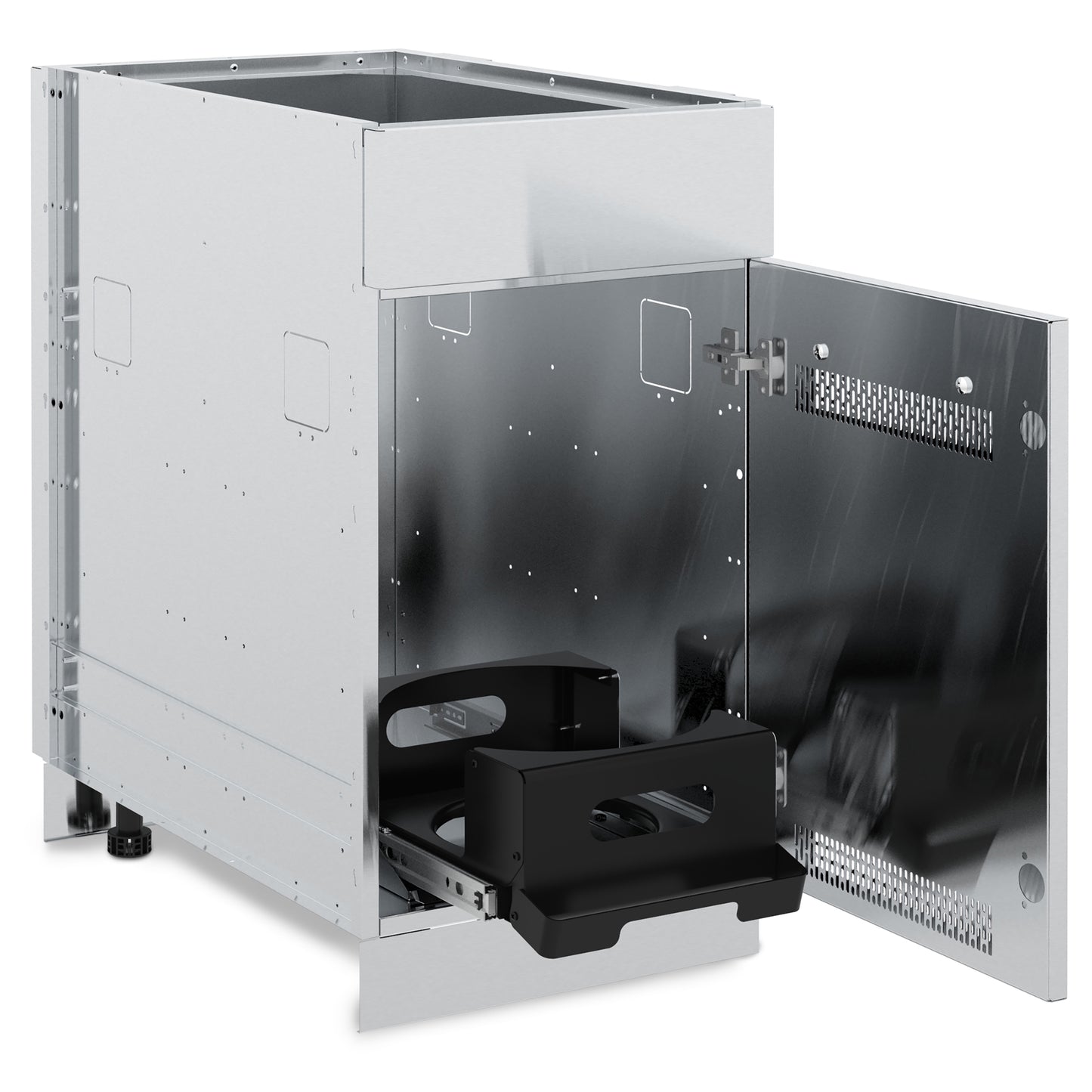 Broil King - Cabinet en acier inoxydable pour brûleur latéral/bonbonne