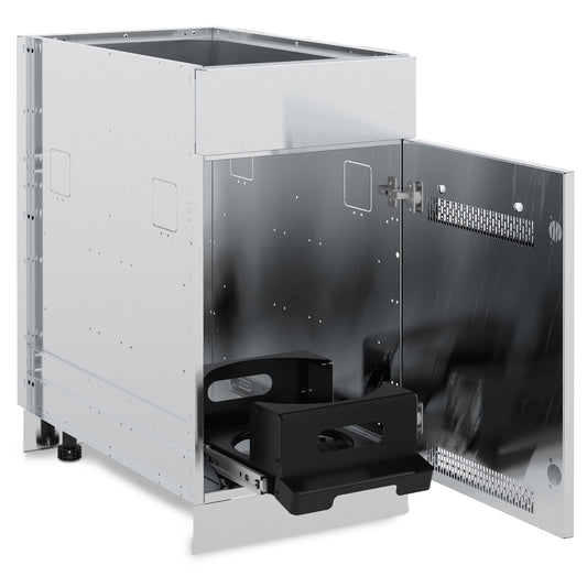 Broil King - Cabinet en acier inoxydable pour brûleur latéral/bonbonne