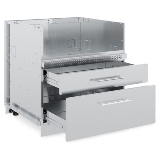 Broil King - Cabinet en acier inoxydable pour barbecue au propane 4 brûleurs