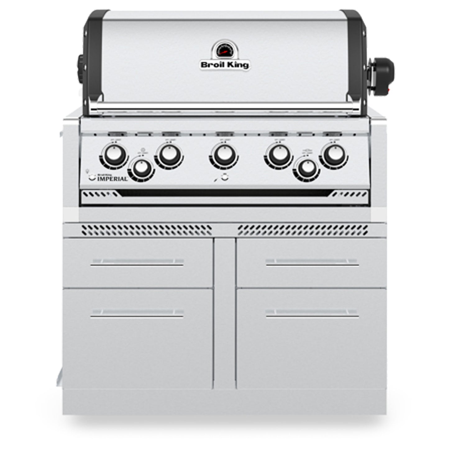 Broil King - Cabinet en acier inoxydable pour barbecue au propane 5 brûleurs