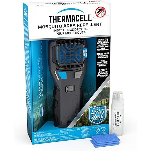 Thermacell - MR450 Chasse-moustiques portatif Adventure Charbon
