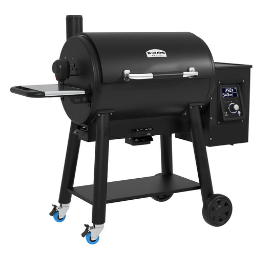 Broil King - Ensemble de roulette pour Barbecue à Granules ou Offset