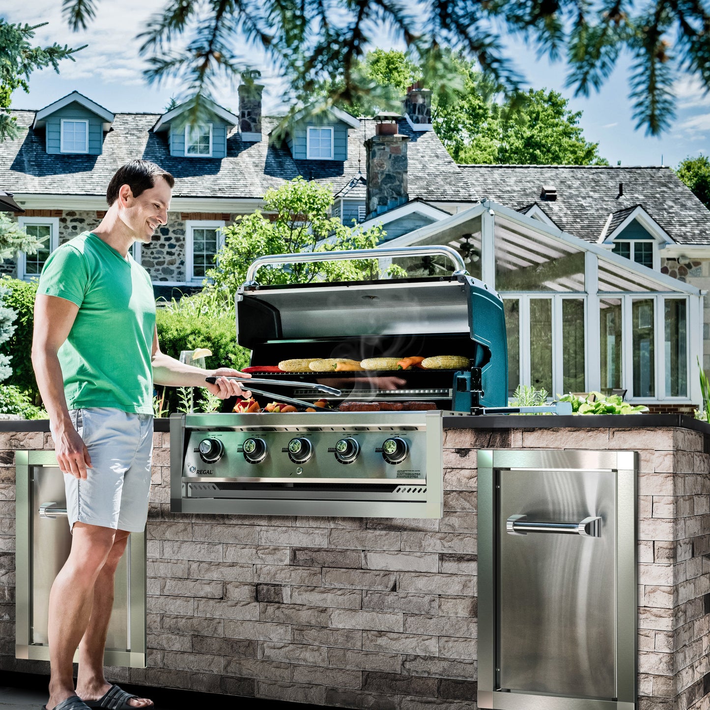 Broil King - Barbecue au propane encastré Regal S 420 Built-in