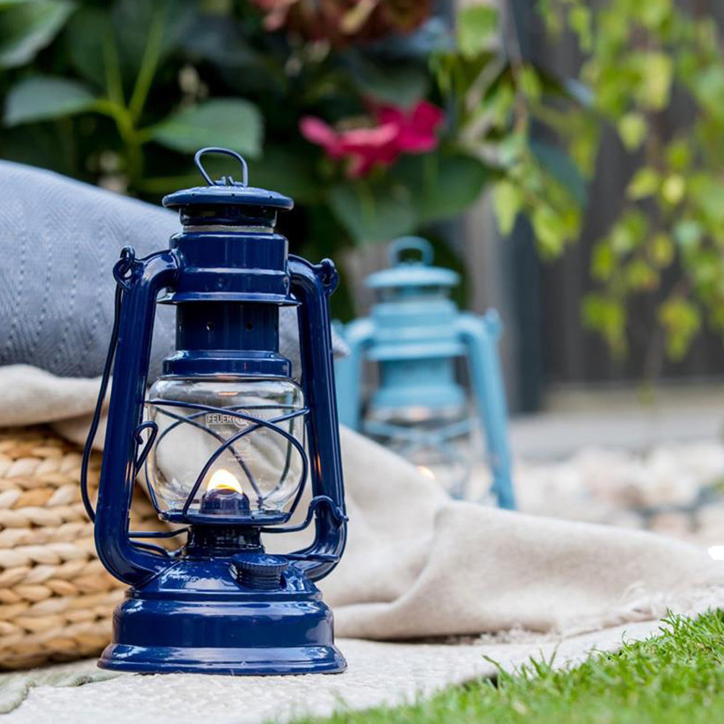 Petromax - Lampe à l'huile Feuerhand - Bleu Cobalt