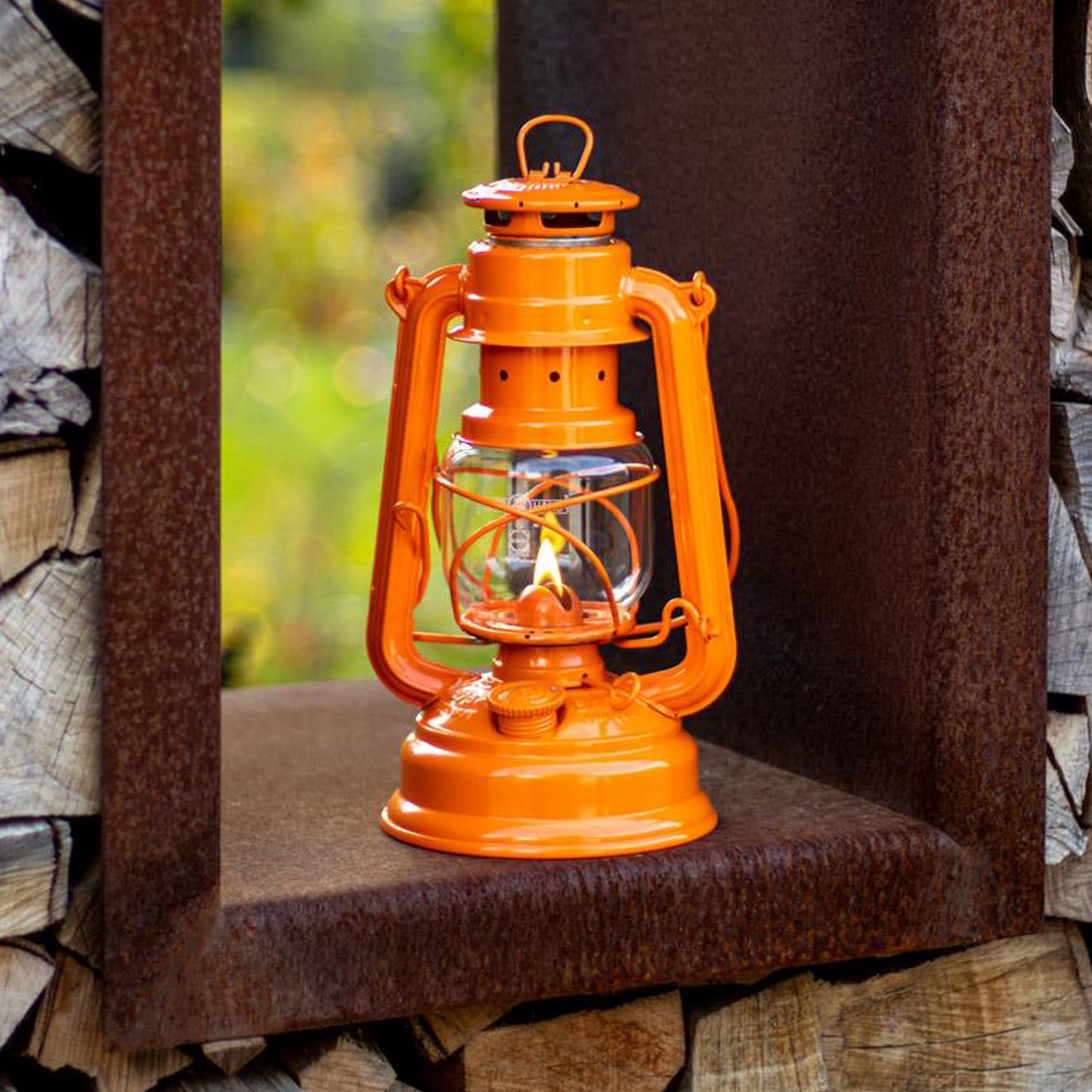 Petromax - Lampe à l'huile Feuerhand - Orange Pastel