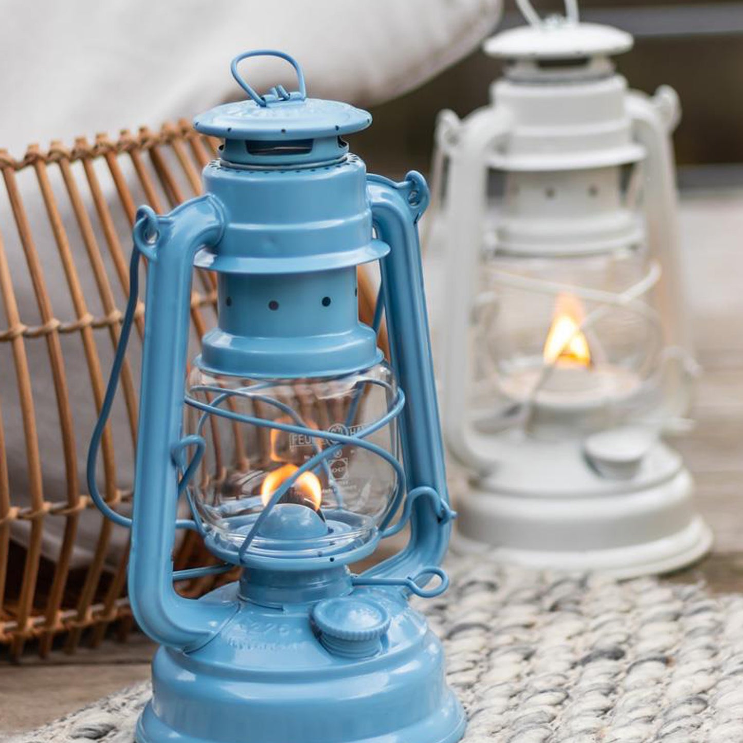 Petromax - Lampe à l'huile Feuerhand - Bleu Clair