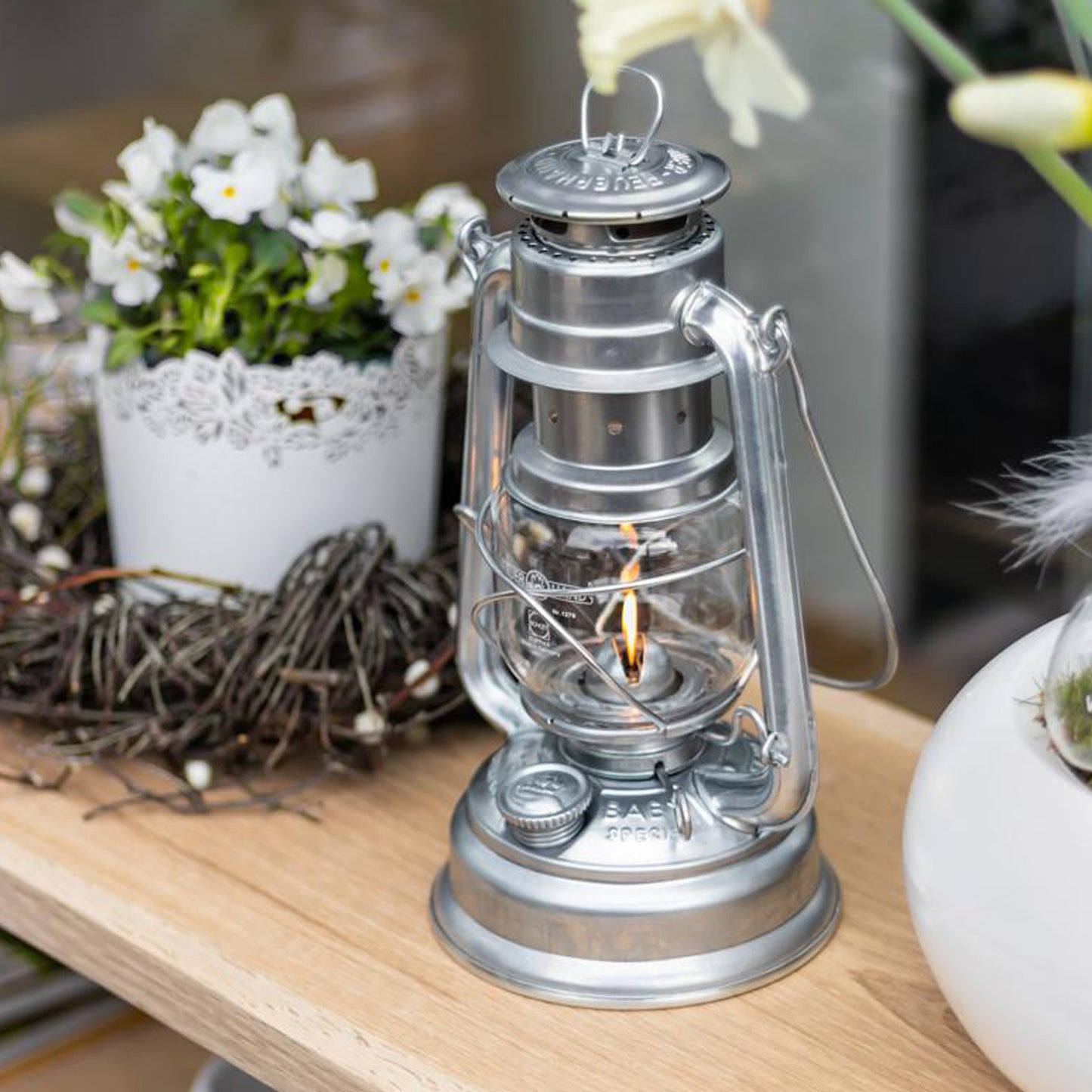 Petromax - Lampe à l'huile Feuerhand - Gris zinc