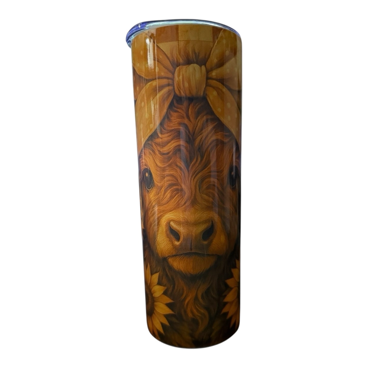 Inspiration Western - Tasse isotherme - Édition Vache Highland & Tournesols