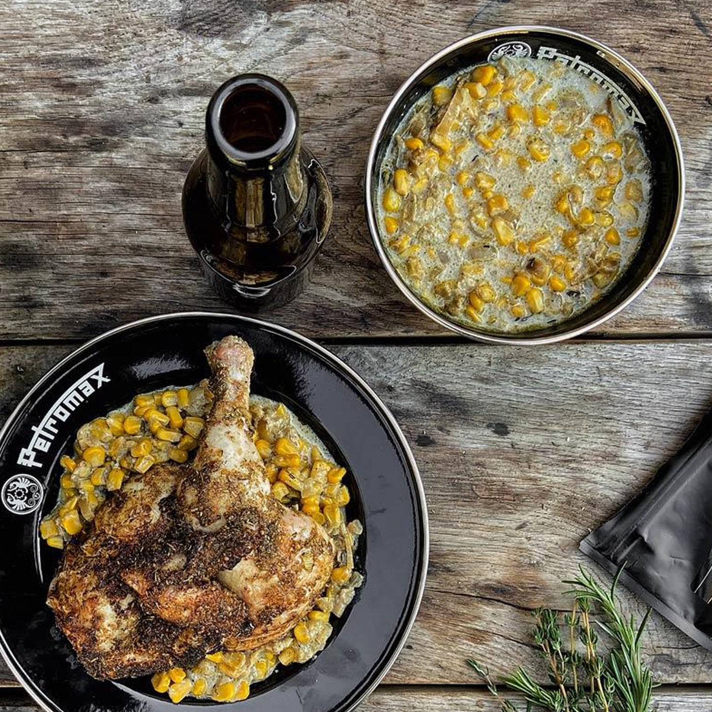 Petromax - Bols en émail noir (ensemble de 2)