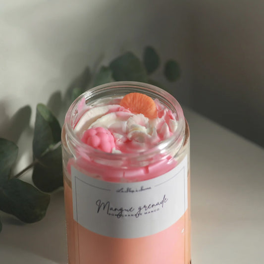 La Shop à Savons - Chandelle de soya Mangue Grenade