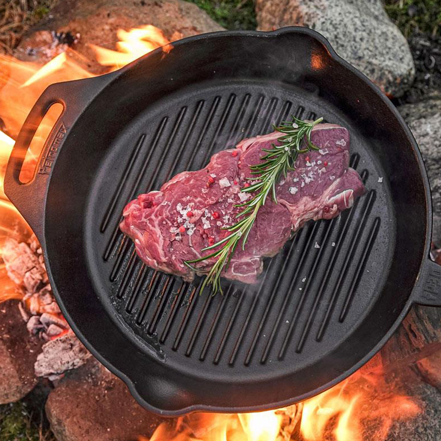 Petromax - Poêle de fonte à griller GP35 avec un manche