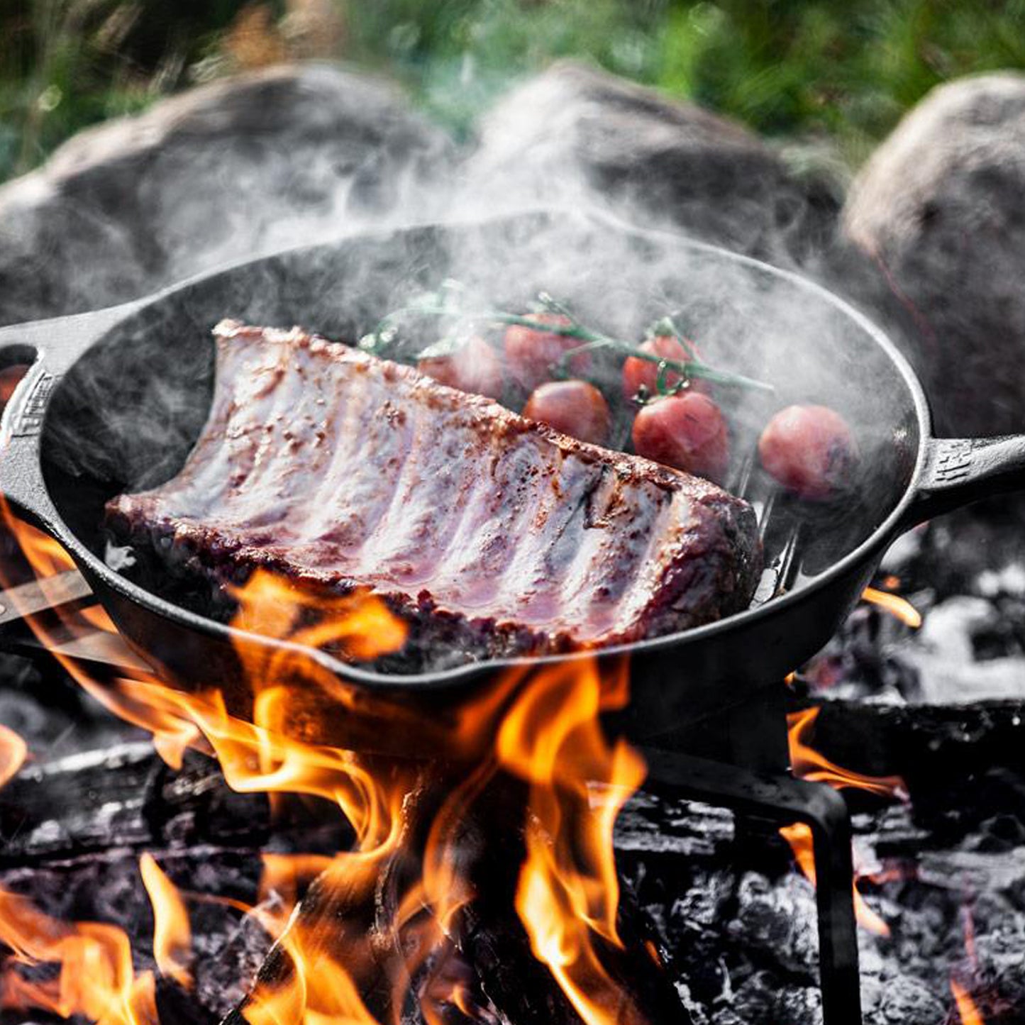 Petromax - Poêle de fonte à griller GP35 avec un manche