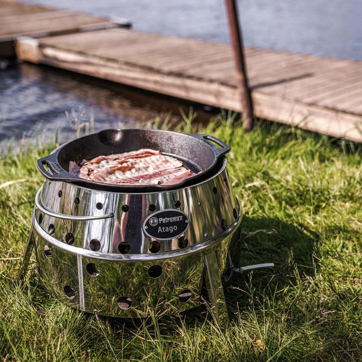 Petromax - Poêle de fonte à griller GP30H avec anses