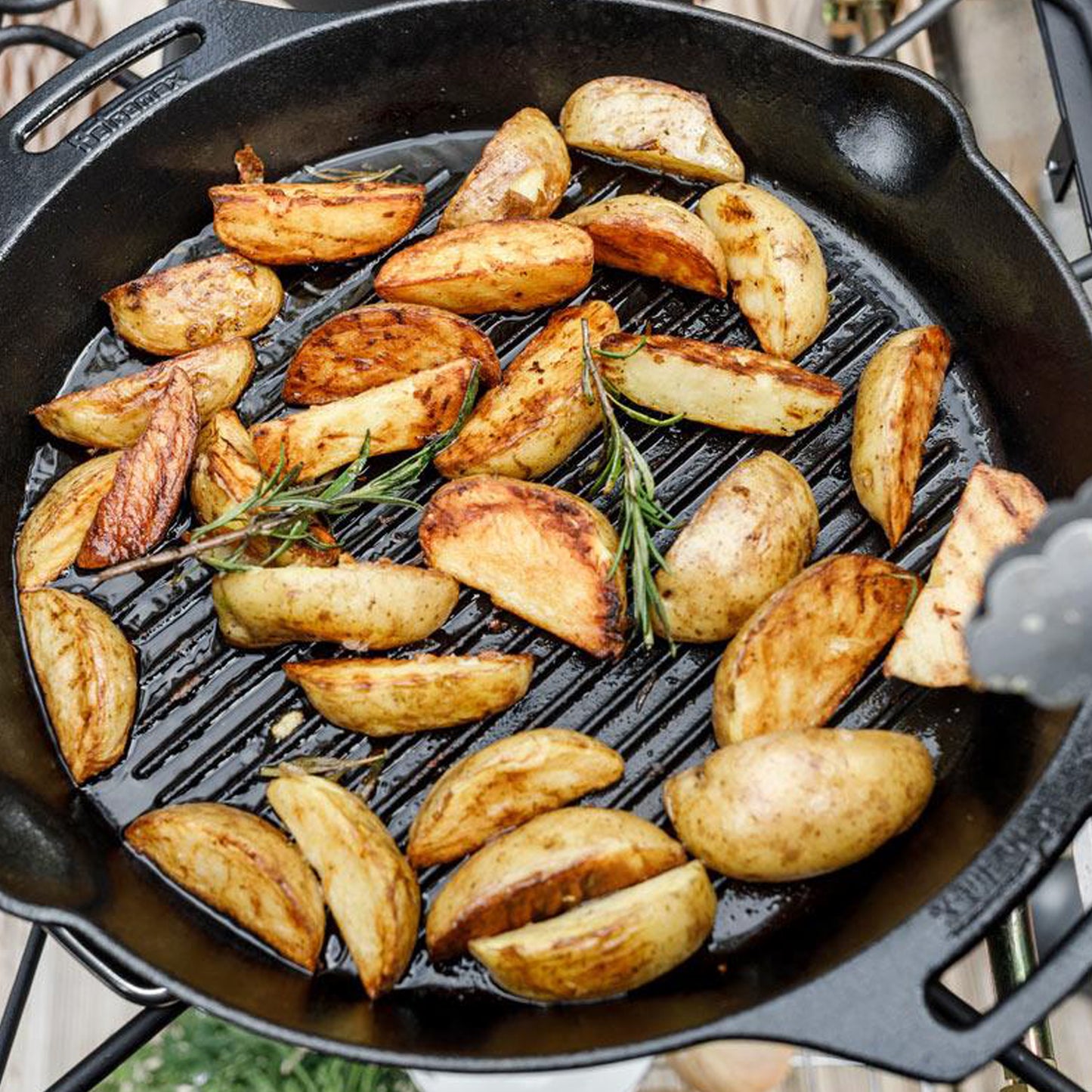 Petromax - Poêle de fonte à griller GP35H avec anses