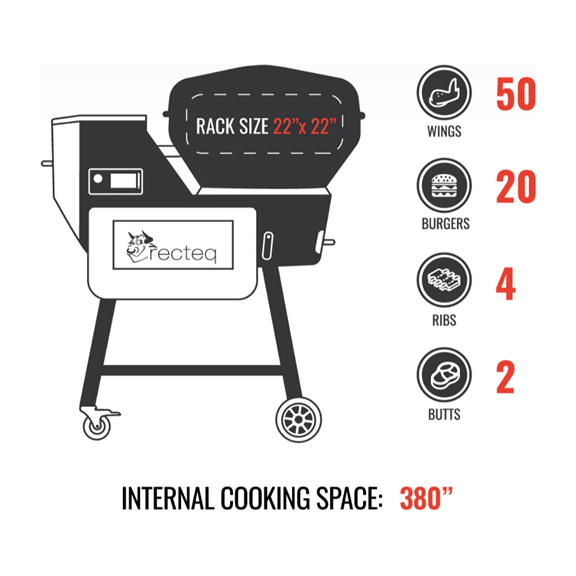 Recteq - Barbecue aux granules Bullseye deluxe