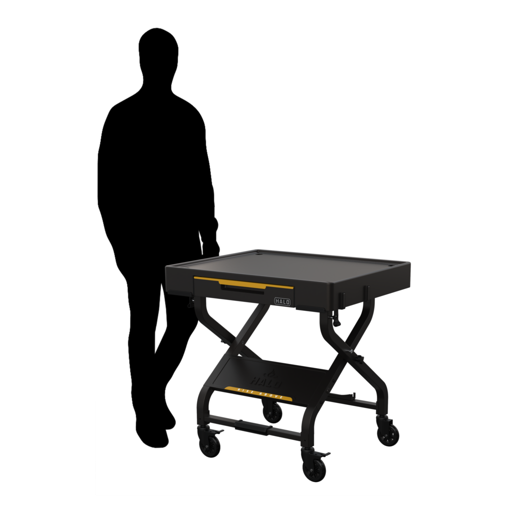 Halo - Chariot pliable avec tiroir (pour tous les appareils portables)