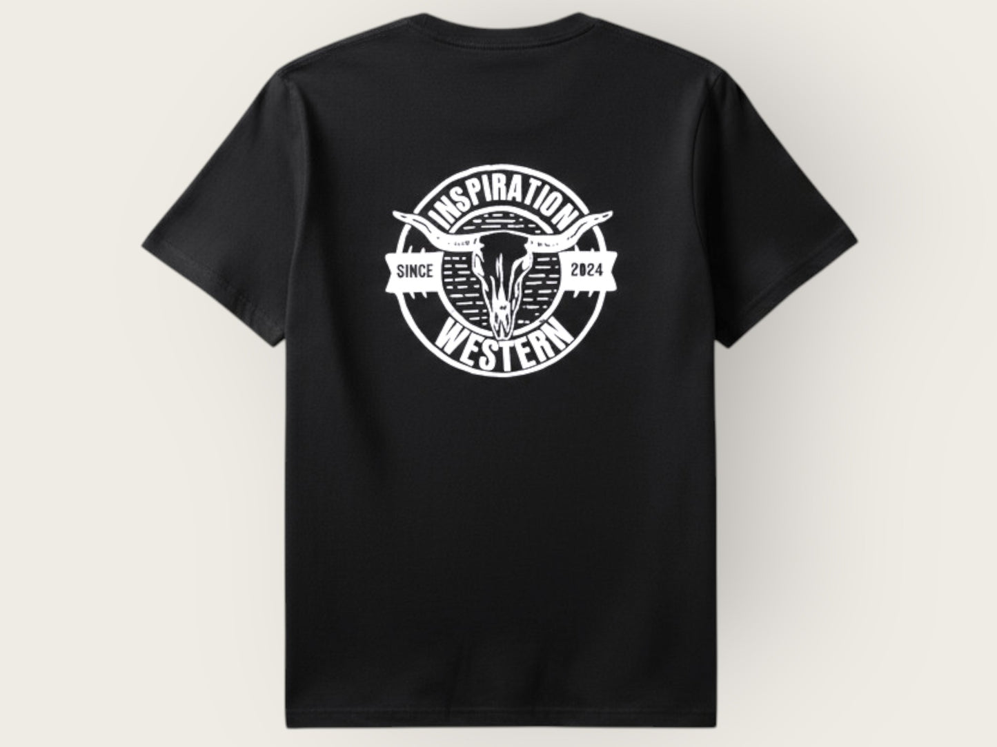 Inspiration Western - T-shirt noir 2 logos