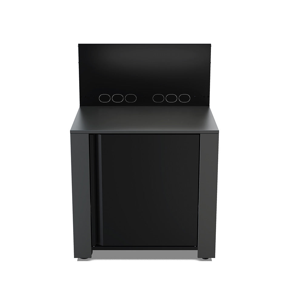 Eno - Module MODULO surbaissé en acier galvanisé thermolaqué gris cargo et noir
