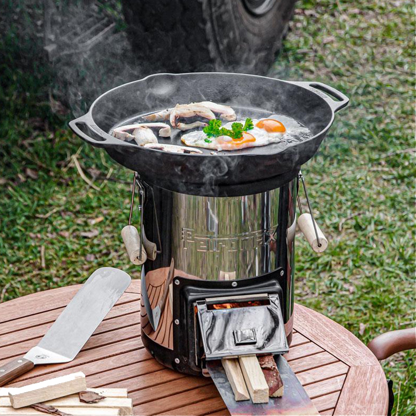 Petromax - Poêle de fonte fp35h-t avec anses