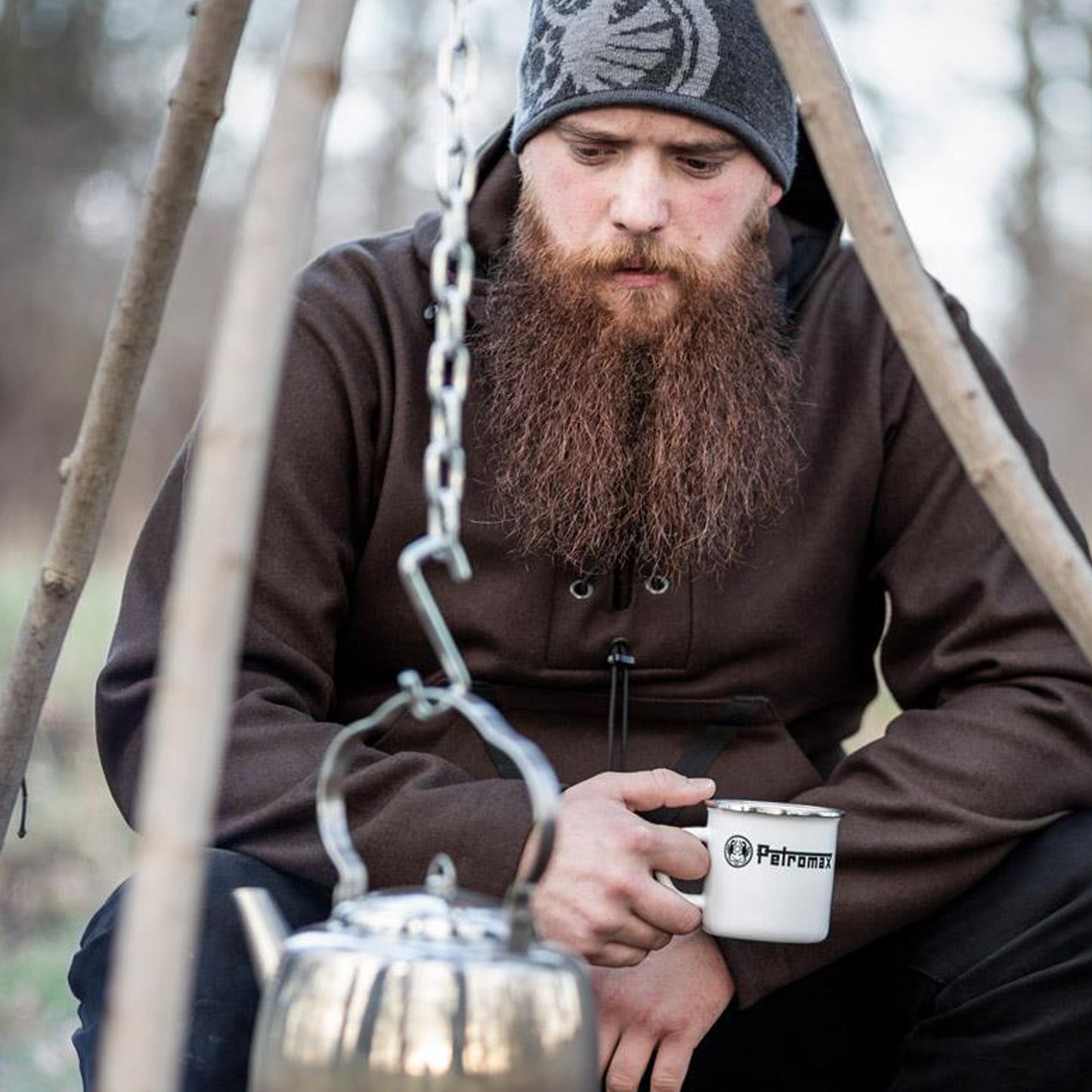 Petromax - Tasse en émail blanche