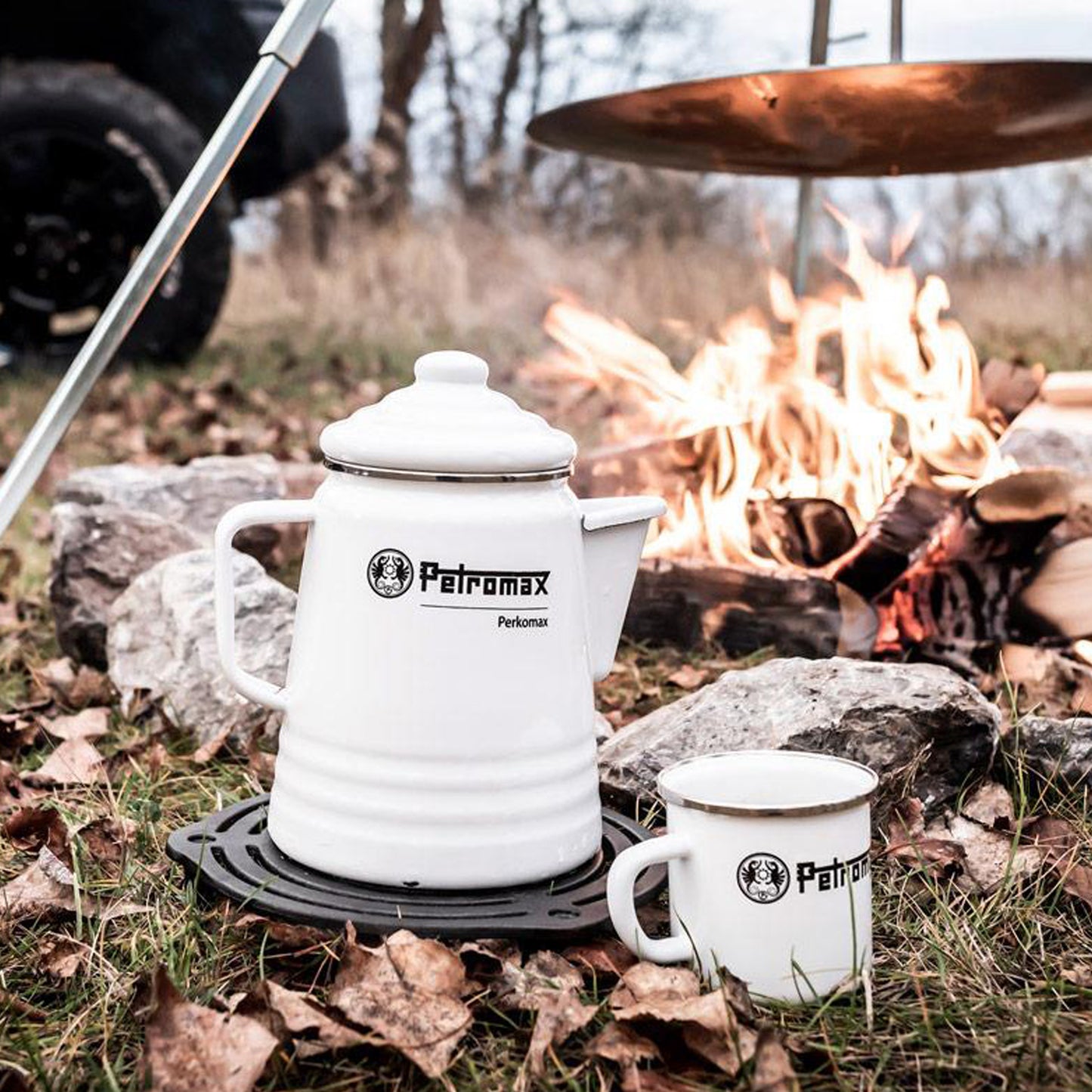 Petromax - Tasse en émail blanche