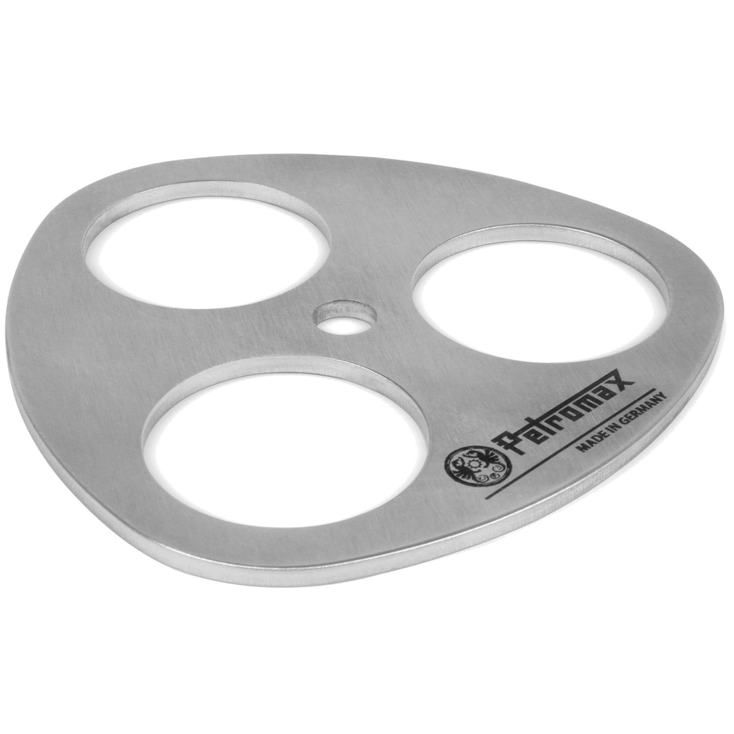 Petromax - Plaque d’arrimage en métal pour trépied (kit avec crochet et chaîne)