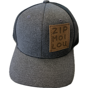 Zipmoilou - Casquette Zipmoilou grise avec filet à l'arrière